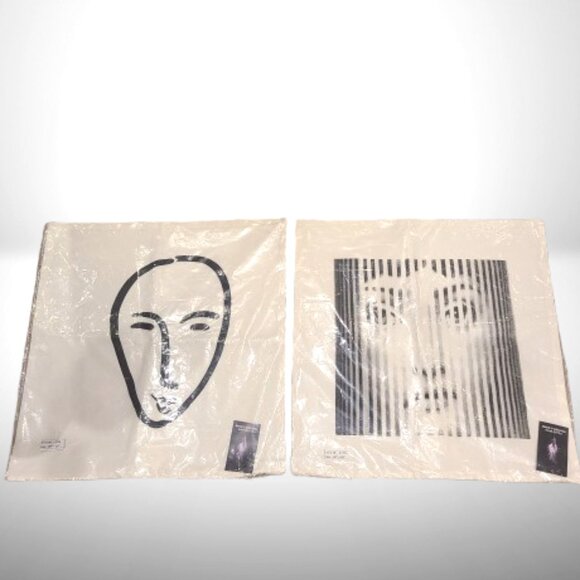 Modern Face Art Other - Set of 2 Modern Face Art Throw Pillows 20x20 | Cotton Cover
